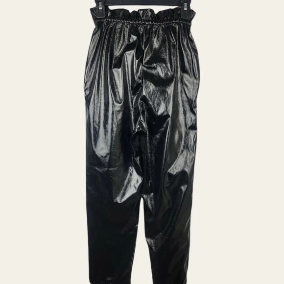 🌞 Aritzia Wilfred Jive Pant Faux Vegan Leather Pants High-rise Gathered Waist S - Picture 8 of 10